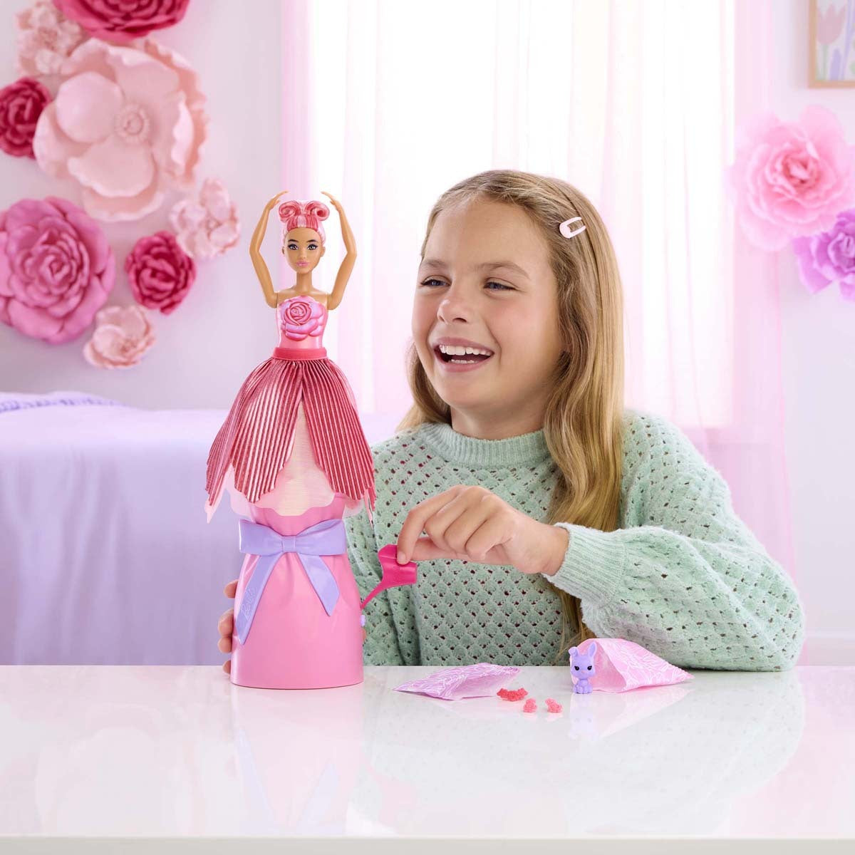 Barbie Petal Pop Doll Red Rose