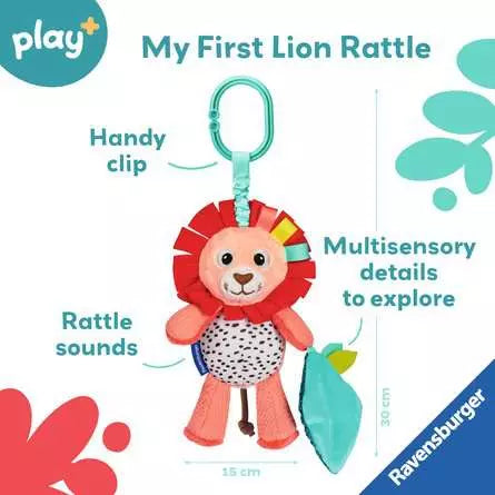 Play Shake And Rattle Lion Infant Soft Toy