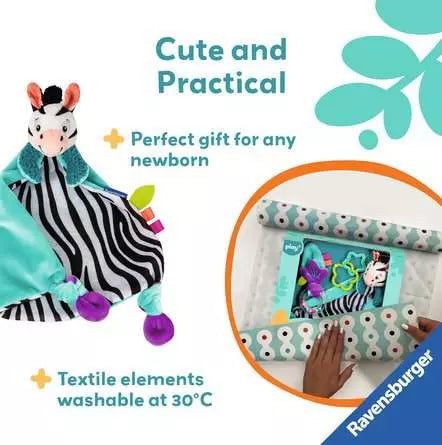 Play My First Snuggle Friend Zebra Cuddle Rattle And Play Infant Toy Playset