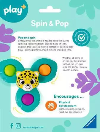 Play Spin And Pop Infant Toy Leopard