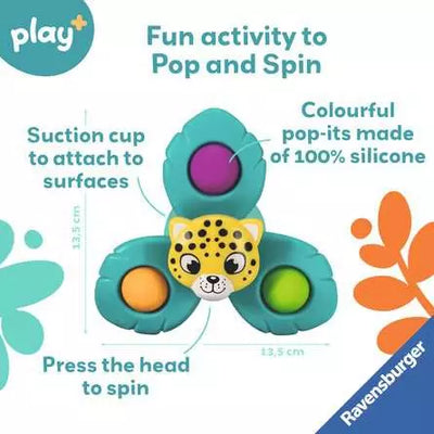 Play Spin And Pop Infant Toy Leopard