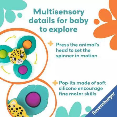 Play Spin And Pop Infant Toy Leopard