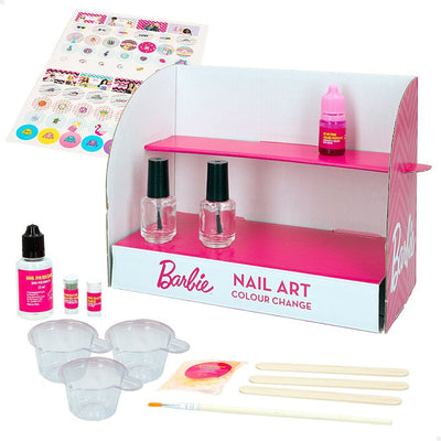 Barbie Nail Art Colour Change