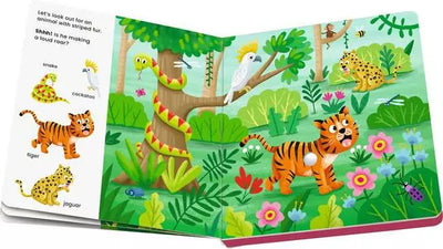 Play Shh Who's There Jungle Animals Infant Book 12m+