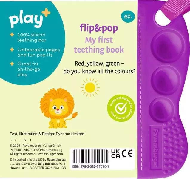 Play My First Teething Book Infant Toy Colours