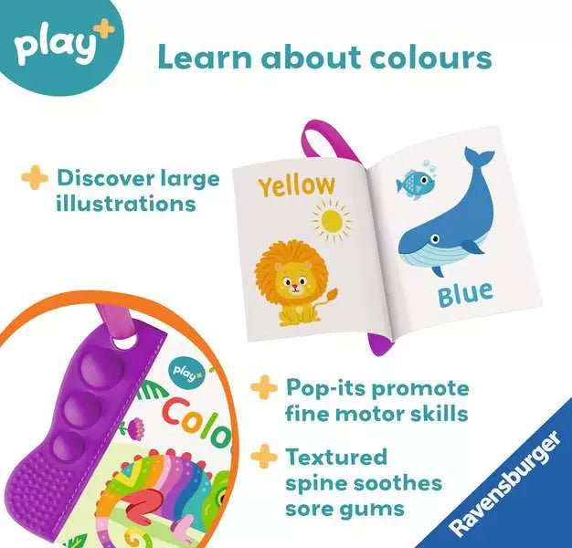 Play My First Teething Book Infant Toy Colours