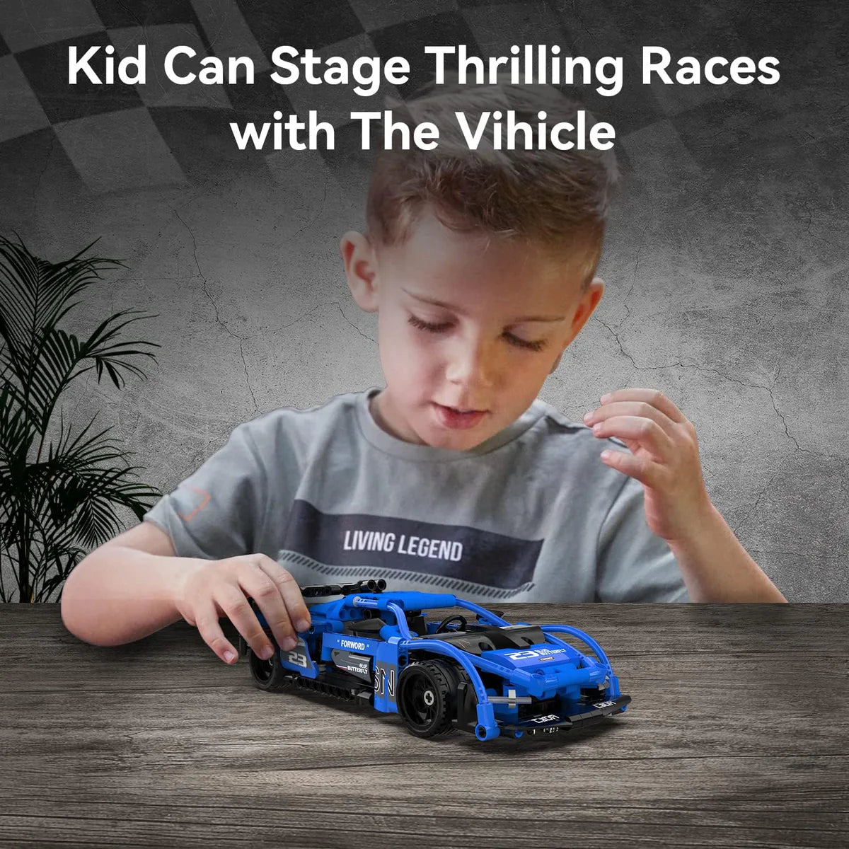 CaDa Shadow Sports Racing Car With Pull Back Function Construction Set 308pc