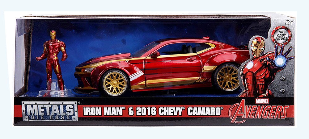 Marvel Avengers 2016 Chevrolet Camaro And Iron Man Figure