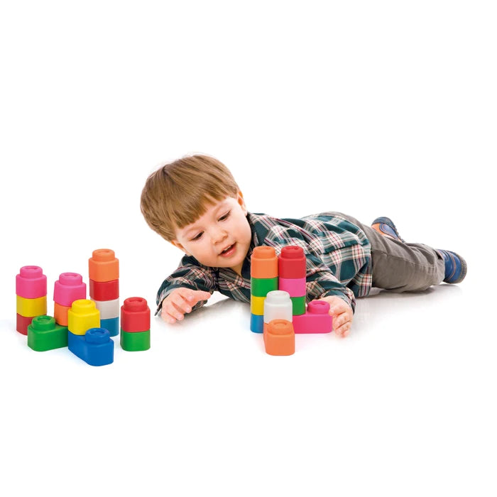 Clementoni Soft Clemmy Sensory Touch And Play Blocks 20pc