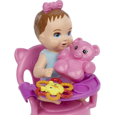 Barbie Babysitters Inc. First Tooth Baby Doll And Accessories