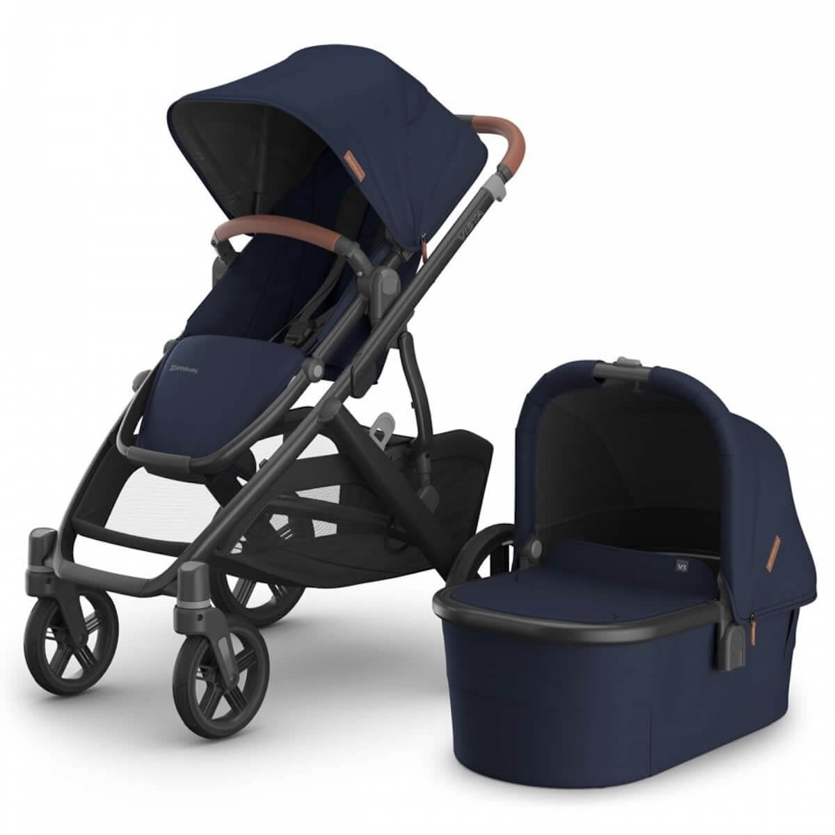 UPPAbaby Vista V3 Pushchair And Carry Cot Noa With Ganoosh Changing Bag Bundle Deal