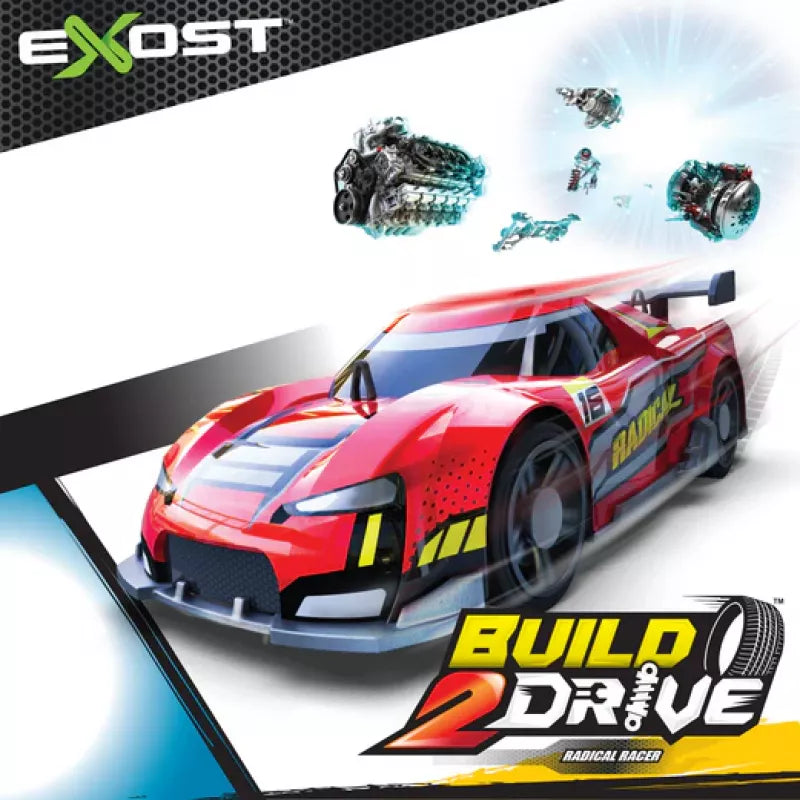 Exost Build 2 Drive Rechargeable Buildable Remote Control Car