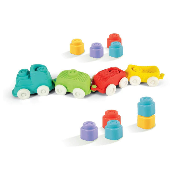 Clementoni Sernsory Train With Soft Blocks Touch And Play Sensory Toy