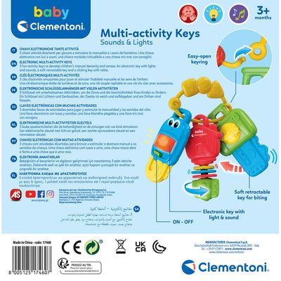 Clementoni Multi Activity Keys With Lights And Sound