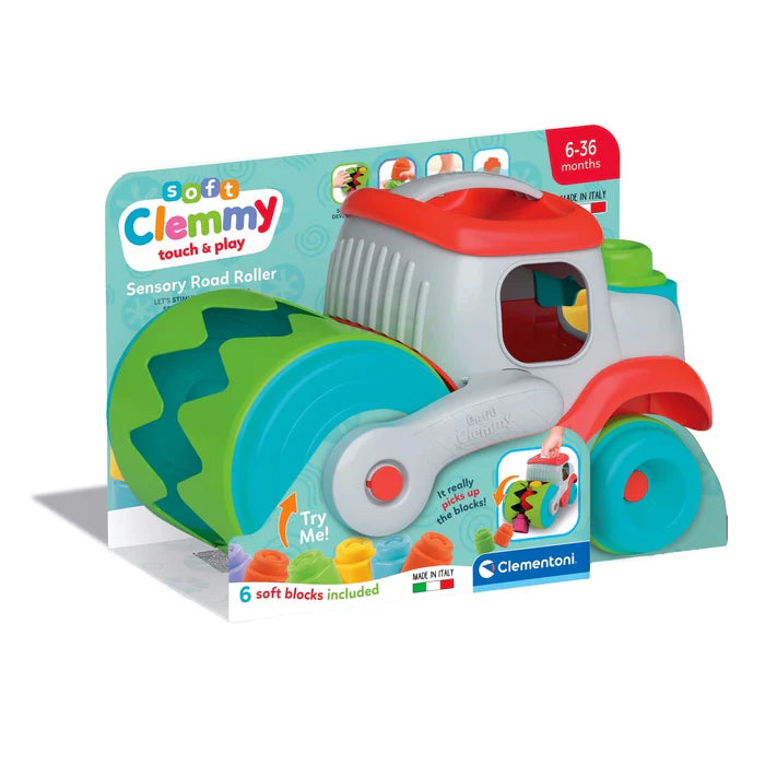 Clementoni Soft Clemmy Sensory Road Roller Toy