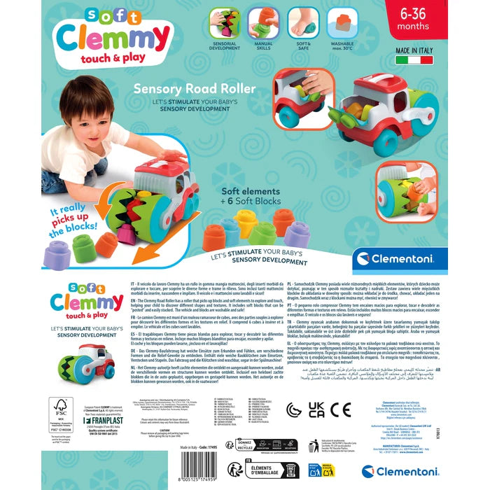 Clementoni Soft Clemmy Sensory Road Roller Toy