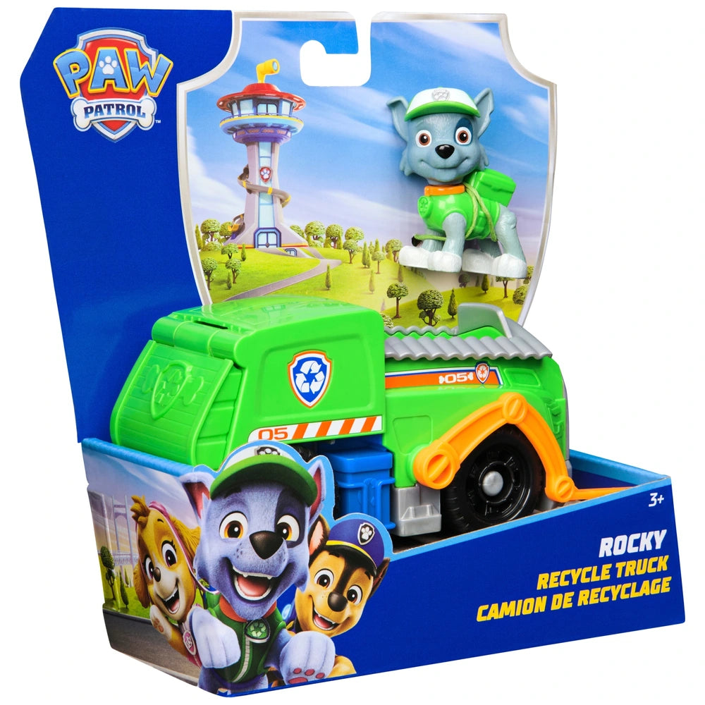 Paw Patrol Rocky Recycle Truck With Rocky Figure