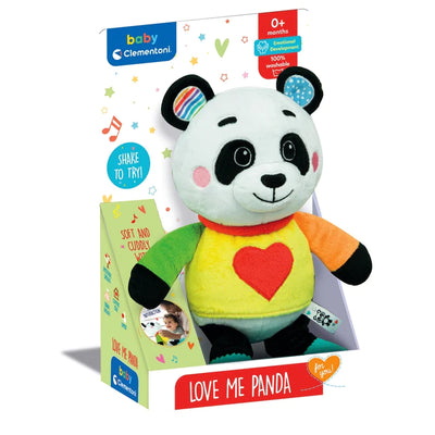 Clementoni Love Me Panda Plush Activity Soft Toy
