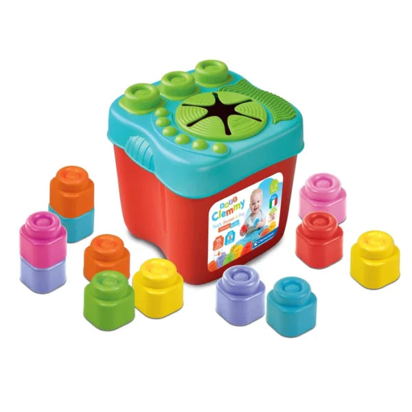 Clementoni Clemmy Blocks Touch And Play With Sensory Bucket