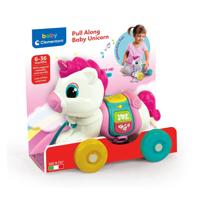 Clementoni Pull Along Baby Unicorn