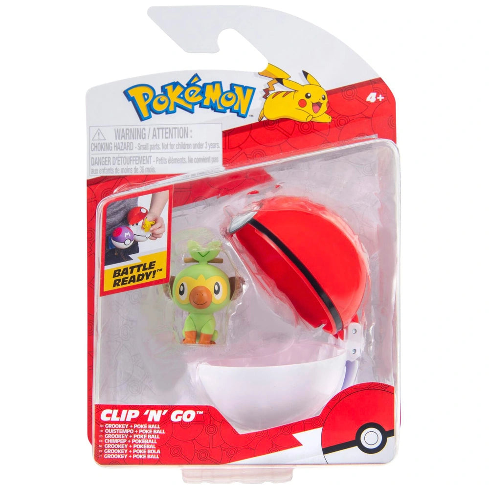 Pokemon Clip 'N Go Pokeball Grookey