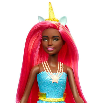 Barbie Dreamtopia Unicorn Doll With Rainbow Hair And Fantasy Accessories