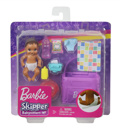 Barbie Babysitters. Inc. Changing Time Baby Doll And Accessories
