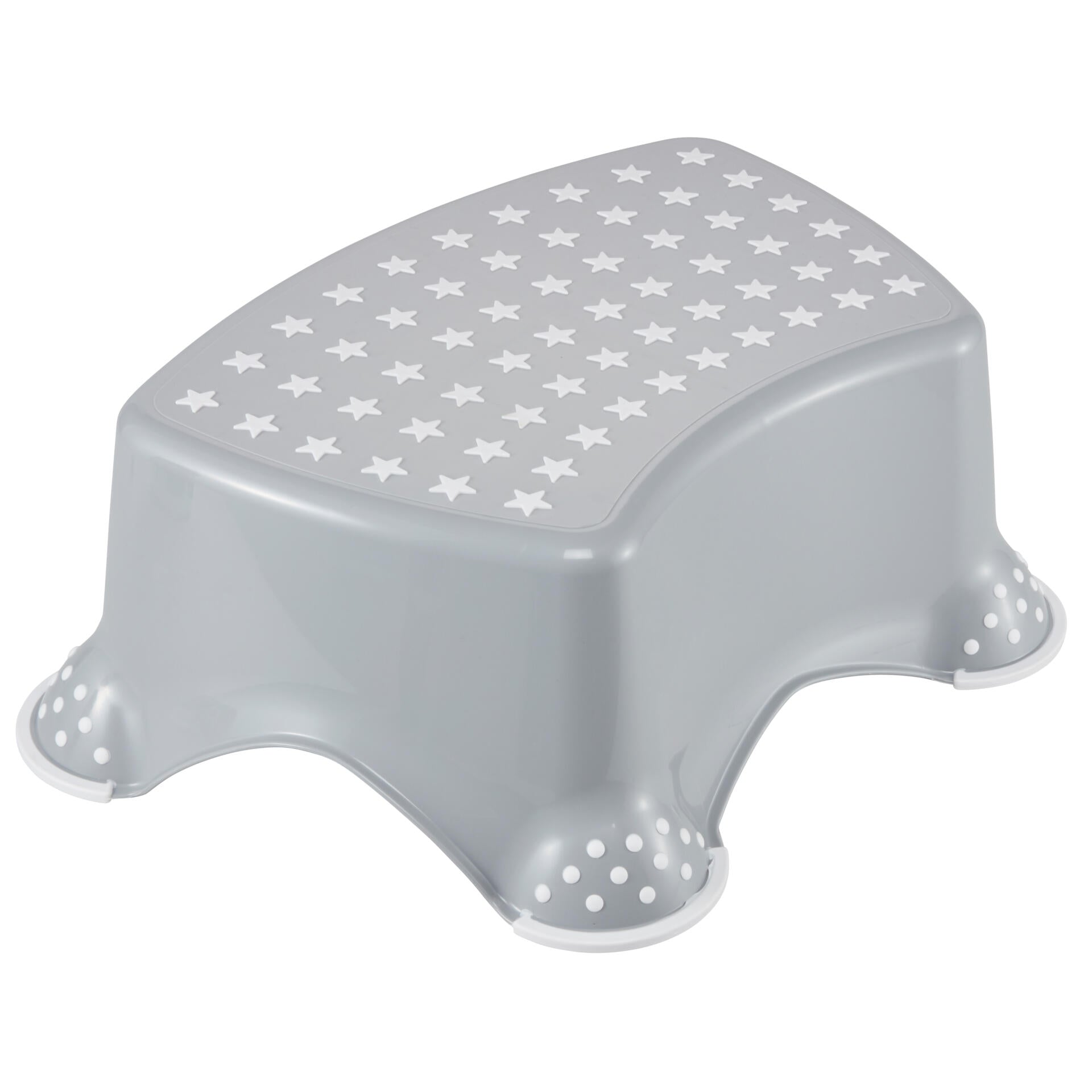 Keeper Step Stool Grey White Stars