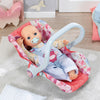 Baby Annabell Active Comfort Seat Doll Travel Carrier For 43cm Doll Flower Design