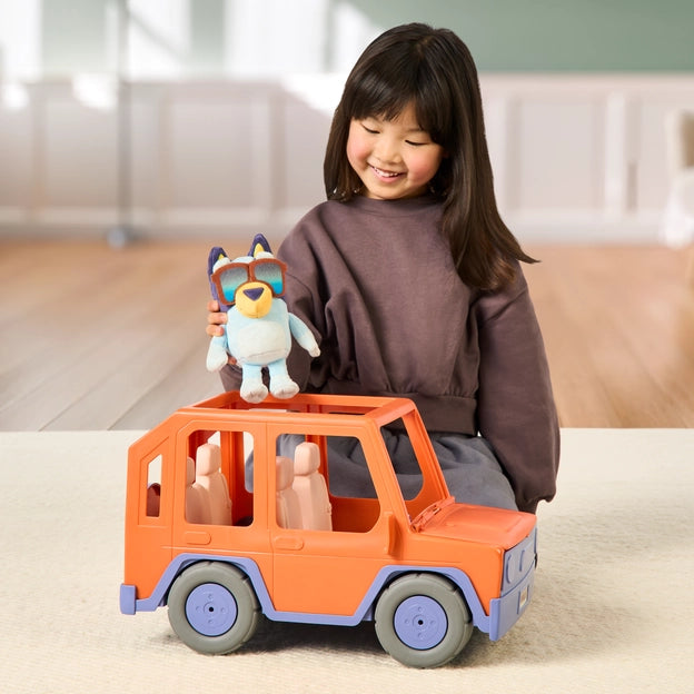 Bluey Big Heeler 4WD Vehicle And Bluey Soft Toy Figure
