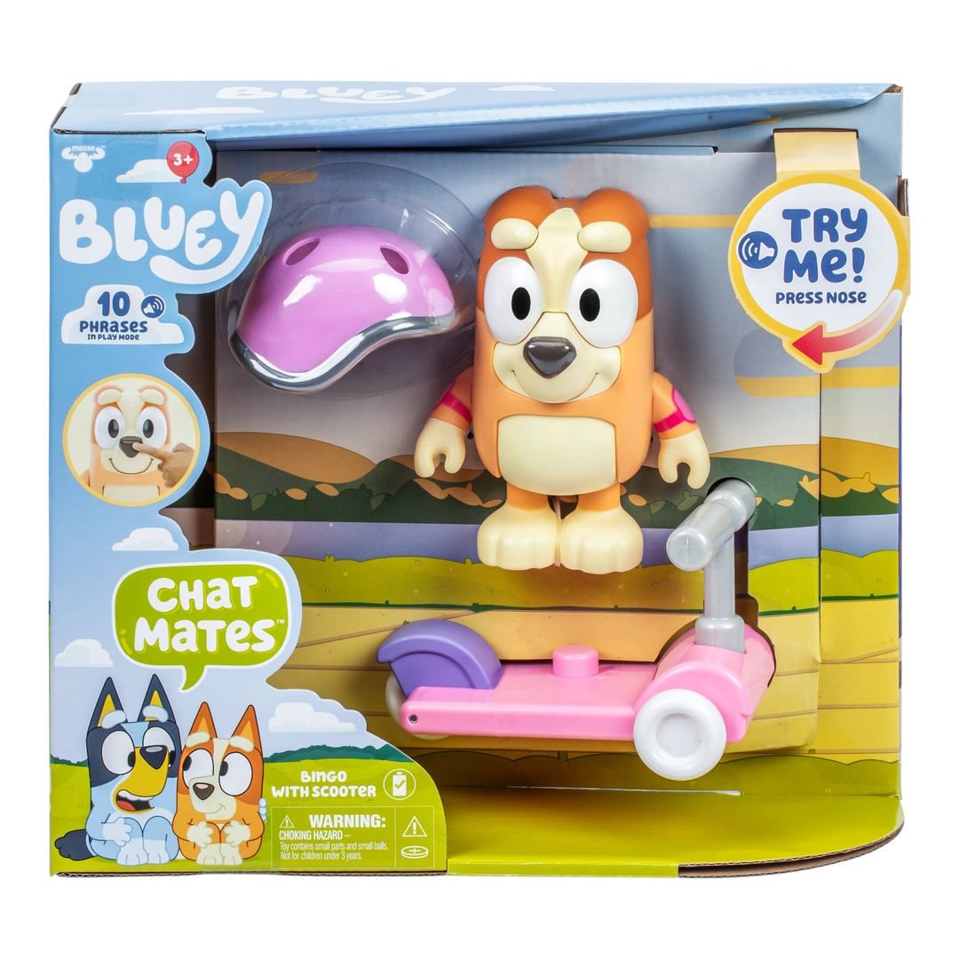 Bluey Chat Mates Bingo Figure And Scooter