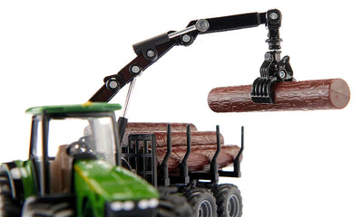 Siku John Deere 8430 Tractor With Forestry Trailer 1:50