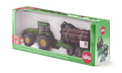 Siku John Deere 8430 Tractor With Forestry Trailer 1:50