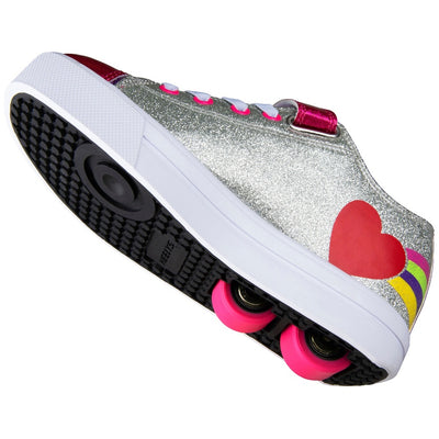 Heelys Snazzy X2 Rainbow Heart Size UK 1