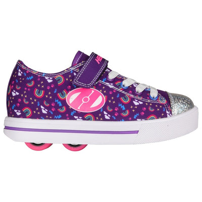 Heelys Snazzy X2 Purple Rainbow Size UK 12