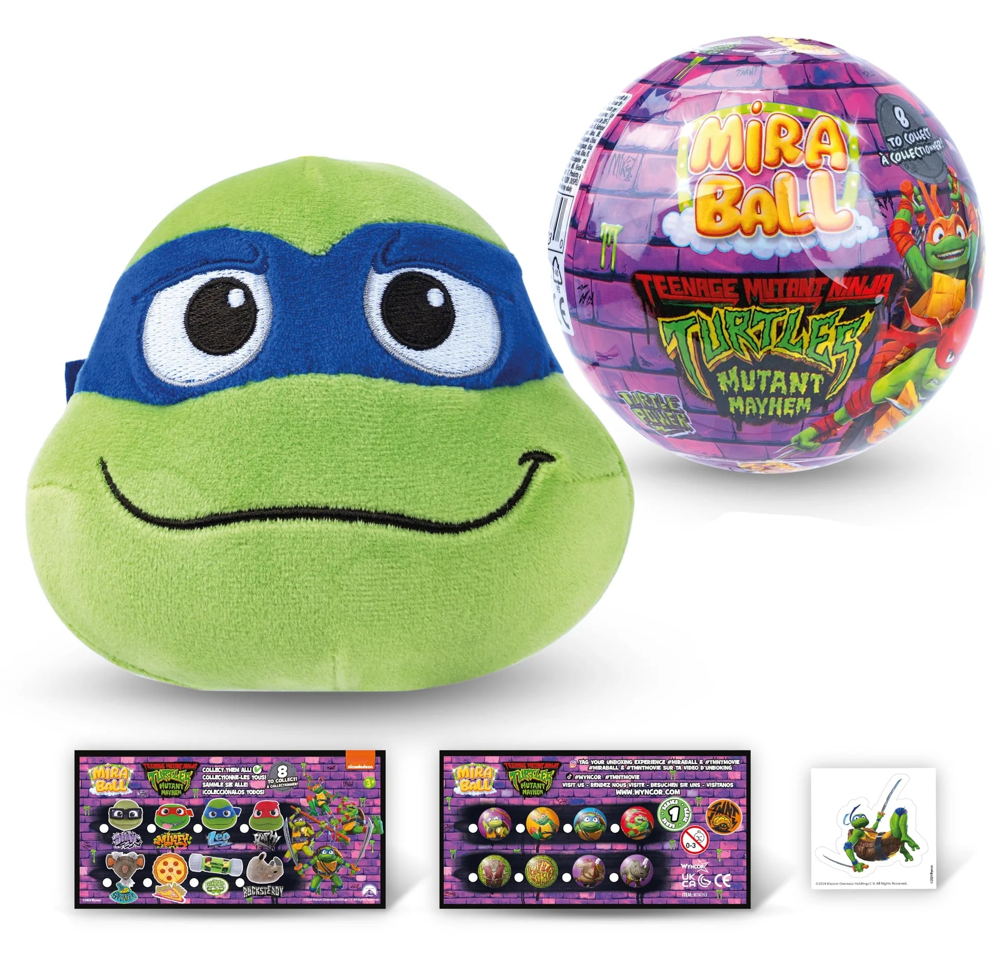 Teenage Mutant Ninja Turtles Miraball Collectable Soft Toy Assorted