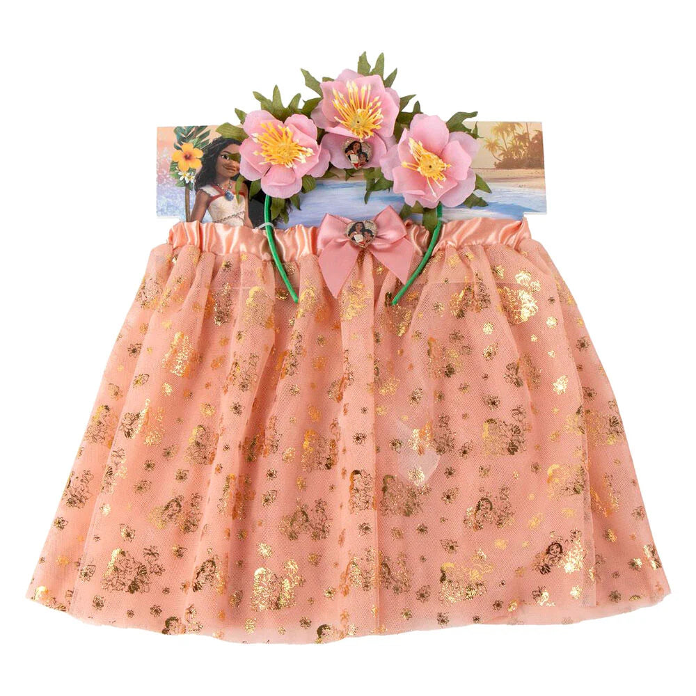 Disney Moana Tutu And Head Piece Costume Set