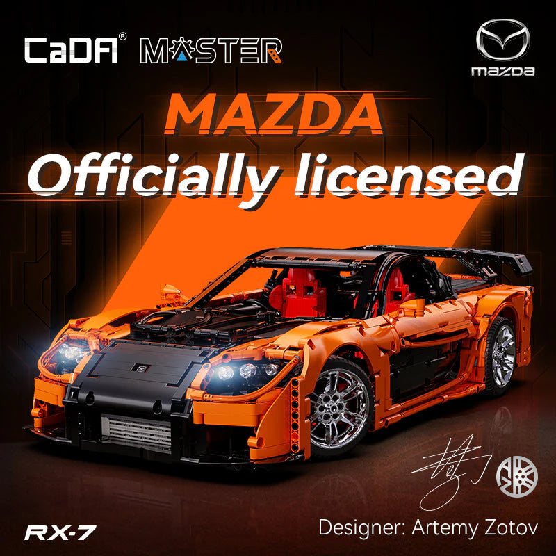 CaDA Mazda RX-7 1:8 Construction Set 3305pc