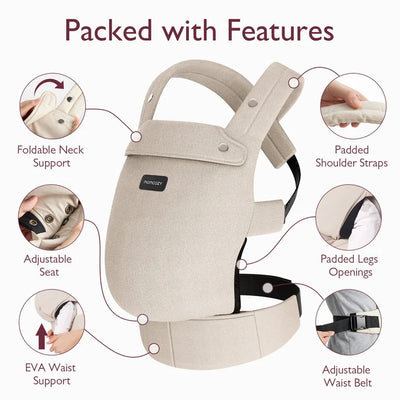 Momcozy Pure Hug 3 In 1 Baby Carrier Khaki