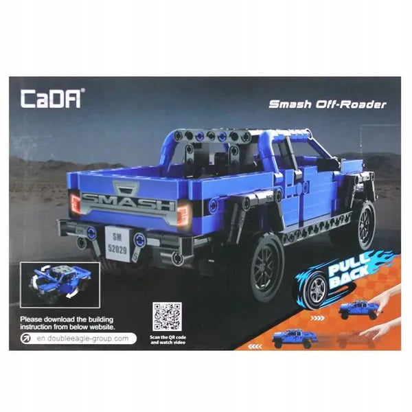 CaDA Smash Off Roader Vehicle With Pull Back Function 390pc Construction Set