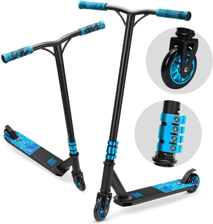 BoldCube Deluxe Stunt Scooter Blue night