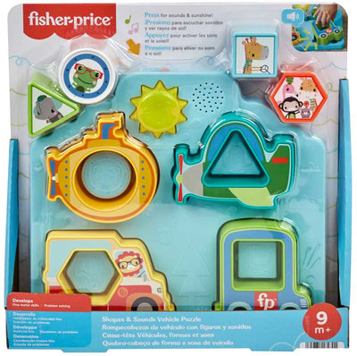 Fisher Price Shapes And Sounds Vehicle Puzzle