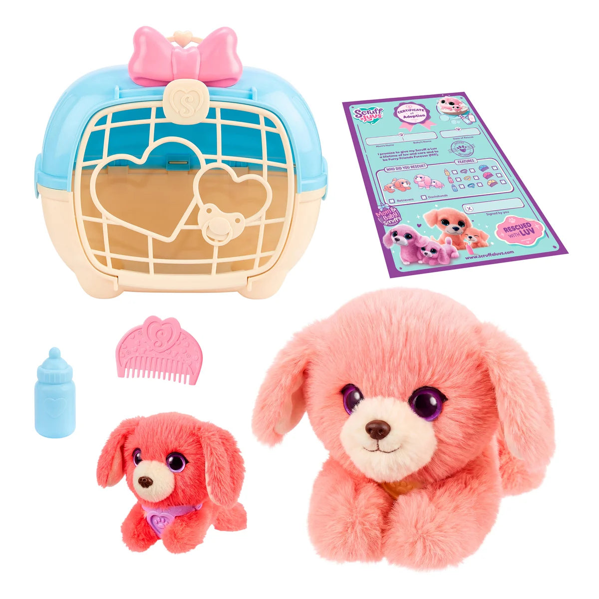 ScruffaLuvs Pet Plush Mom And Baby Scruffs Single Pack Assortment