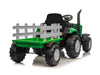 Kayto Turbo 12v Electric Ride On Tractor With Trailer Green