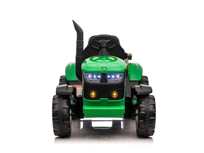 Kayto Turbo 12v Electric Ride On Tractor With Trailer Green