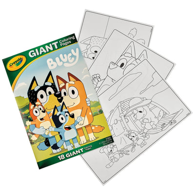 Crayola Bluey Giant Pages Colouring Book