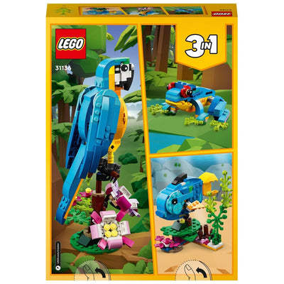 Lego Creator 31136 3 In 1 Exotic Parrot Building Set