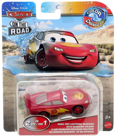 Disney Cars Colour Changers Die Cast Vehicle Road Trip Lightning McQueen