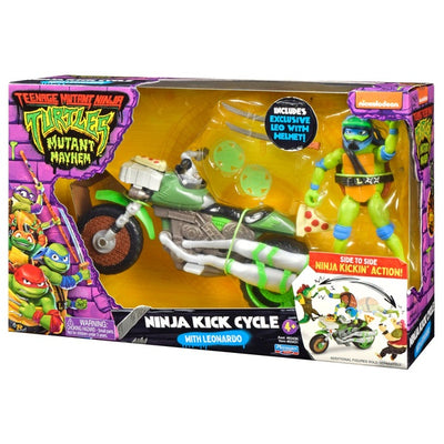 Teenage Mutant Ninja Turtles Ninja Kick Cycle With Leonardo Figure