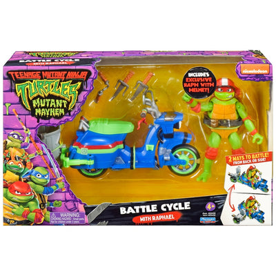 Teenage Mutant Ninja Turtles Battle Cycle With Raphael Figure